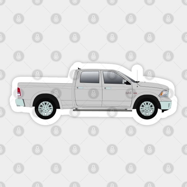 grey pick-up truck Sticker by BassFishin